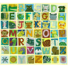 alphabet wall art giggle | CohabiTOT - living stylishly with children
